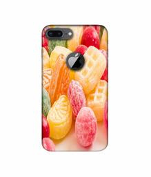 Amazon Brand - Solimo Designer Color Candies 3D Printed Hard Back Case Mobile Cover for Apple iPhone 8 Plus (with Logo Cut)