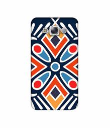 Amazon Brand - Solimo Designer Rangolee 3D Printed Hard Back Case Mobile Cover for Samsung Galaxy E7