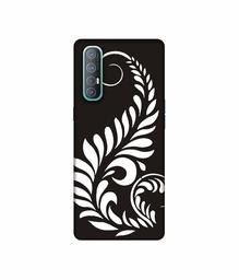 Amazon Brand - Solimo Designer Simple White Rangoli 3D Printed Hard Back Case Mobile Cover for Oppo Reno 3 Pro