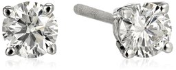 ERWGRD14K33SI 14K White Gold Round Cut Diamond Stud Earrings (0.3ct H-I Color, I1 Clarity)