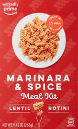 Wickedly Prime Lentil Pasta Meal, Marinara & Spice, 9.45oz