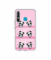 Amazon Brand - Solimo Designer Panda Pattern UV Printed Soft Back Case Mobile Cover for Infinix Hot 8