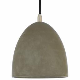 Amazon Brand – Rivet Concrete Dome Ceiling Hanging Pendant Chandelier Light Fixture - 8 x 8 x 30 Inches, Concrete and Metal