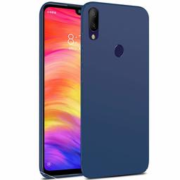 Amazon Brand - Solimo Redmi Note 7 / Note 7 Pro Mobile Cover (Hard Back & Slim),Blue