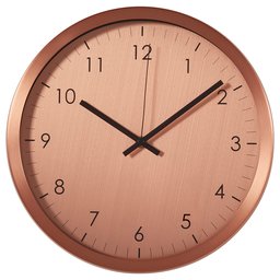 Amazon Brand – Rivet Retro Steel Clock, 12