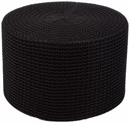 AmazonBasics Knit Foam Floor Pouf Ottoman, Black (Renewed)