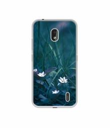 Amazon Brand - Solimo Designer White Flower UV Printed Soft Back Case Mobile Cover for Nokia 2.2