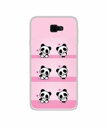 Amazon Brand - Solimo Designer Panda Pattern UV Printed Soft Back Case Mobile Cover for Samsung Galaxy J7 Prime