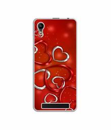 Amazon Brand - Solimo Designer Hearts UV Printed Soft Back Case Mobile Cover for Mobiistar C1 Lite