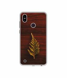 Amazon Brand - Solimo Designer Leaf on Wood UV Printed Soft Back Case Mobile Cover for Fluo X2 Max