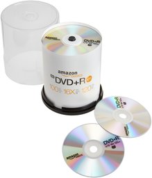 Amazonベーシック 4.7GB 16倍速 DVD+R (100枚入 スピンドルケース)