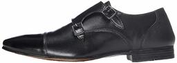 find. Zapatos estilo Monje de Doble Hebilla para Hombre, Negro (Black), 43 EU