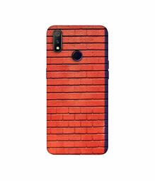 Amazon Brand - Solimo Designer Red and Purple Brick 3D Printed Hard Back Case Mobile Cover for Realme 3 Pro