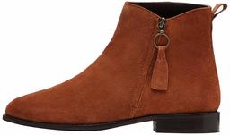 find. Women's Zip Leather, Brown Deep Tan, 8 UK