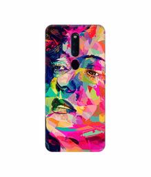 Amazon Brand - Solimo Designer Multicolor Lady Vector 3D Printed Hard Back Case Mobile Cover for Oppo F11 Pro