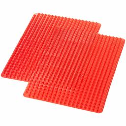 AmazonBasics Lot de 2 tapis anti-adhésifs en silicone à picots pyramidaux pour cuisson sans matières grasses