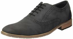 Amazon Brand - Symbol Men's D.Grey PU Formal Shoes - 7 UK (AZ-SY-433)