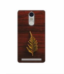 Amazon Brand - Solimo Designer Leaf on Wood 3D Printed Hard Back Case Mobile Cover for Lenovo K5 Note