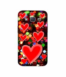 Amazon Brand - Solimo Designer Heart Texture on Glitters 3D Printed Hard Back Case Mobile Cover for Samsung Galaxy J2