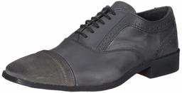 Amazon Brand - Symbol Men's Grey Leather Formal Shoes - 6 UK (AZ-WS-263A)