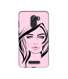 Amazon Brand - Solimo Designer Pink Lady Pattern 3D Printed Hard Back Case Mobile Cover for Gionee A1 Lite