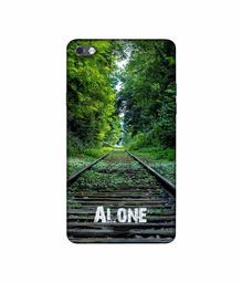 Amazon Brand - Solimo Designer Alone 3D Printed Hard Back Case Mobile Cover for Micromax Canvas Sliver 5 Q450