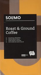 Amazon-Marke: Solimo Gemahlener Kaffee mit mehreren Maschinen kompatibel - UTZ zertifiziert (500g)