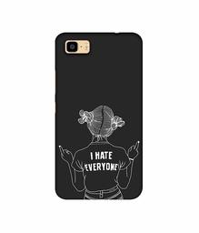 Amazon Brand - Solimo Designer I Hate Everyone 3D Printed Hard Back Case Mobile Cover for Asus Zenfone 3S Max