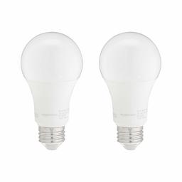 AmazonBasics 100W Equivalent, Daylight, Non-Dimmable, 10,000 Hour Lifetime, A19 LED Light Bulb | 2-Pack