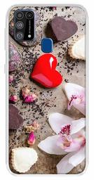 Amazon Brand - Solimo Designer Multicolor Heart Shell Design Printed Soft Back Case Mobile Cover for Samsung Galaxy M31