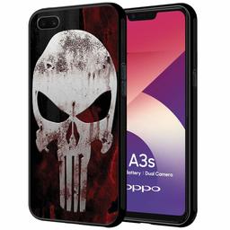 Amazon Brand - Solimo Designer Skull Printed Hard Back Case Mobile Cover for Oppo A3s (D1158)