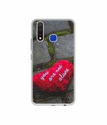 Amazon Brand - Solimo Designer You are Not Alone UV Printed Soft Back Case Mobile Cover for Vivo U20