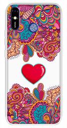 Amazon Brand - Solimo Designer Multicolor Red Heart Art Printed Soft Back Case Mobile Cover for Tecno Spark Go Plus