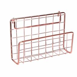 AmazonBasics Letter Sorter for Wall Grid Panel, Rose Gold (Renewed)