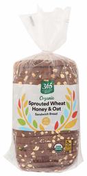 365 EVERYDAY VALUE Organic Sprouted Wheat Honey & Oat Bread, 22 OZ