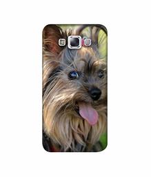 Amazon Brand - Solimo Designer Hairy Puppy 3D Printed Hard Back Case Mobile Cover for Samsung Galaxy E7