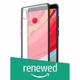 (Renewed) Amazon Brand - Solimo Mobile Cover (Hard Back & Black Flexible Bumper) for Redmi Y2 (Transparent)