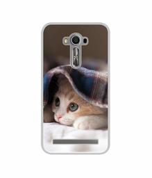 Amazon Brand - Solimo Designer Sleepy Kitten UV Printed Soft Back Case Mobile Cover for Asus Zenfone 2 Laser ZE550KL