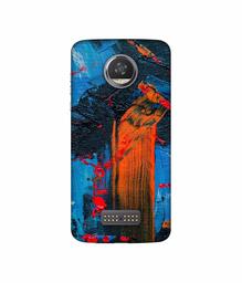 Amazon Brand - Solimo Designer Brush Texture 3D Printed Hard Back Case Mobile Cover for Moto Z2 Play