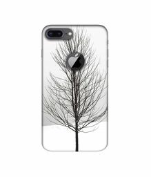 Amazon Brand - Solimo Designer Tree Sketch 3D Printed Hard Back Case Mobile Cover for Apple iPhone 8 Plus (with Logo Cut)