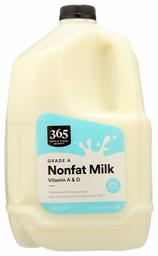 365 EVERYDAY VALUE Fat Free Milk, 128 FZ