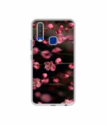 Amazon Brand - Solimo Designer Pink Flowers UV Printed Soft Back Case Mobile Cover for Vivo Y15