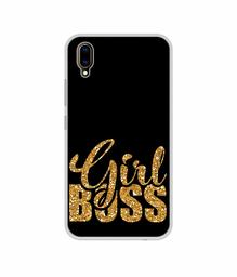 Amazon Brand - Solimo Designer Sparkle Girl Boss UV Printed Soft Back Case Mobile Cover for Vivo V11 Pro