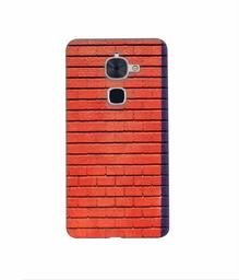 Amazon Brand - Solimo Designer Red and Purple Brick 3D Printed Hard Back Case Mobile Cover for LeTV Le 2