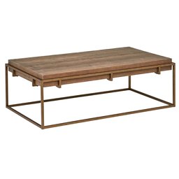 Amazon Brand – Stone & Beam Sparrow Modern Industrial Coffee Table, 55.1