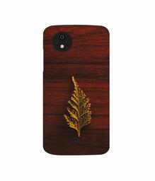 Amazon Brand - Solimo Designer Leaf on Wood 3D Printed Hard Back Case Mobile Cover for Micromax Canvas A1