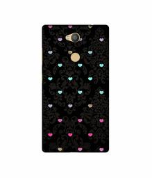 Amazon Brand - Solimo Designer Heart Texture 3D Printed Hard Back Case Mobile Cover for Sony Xperia L2