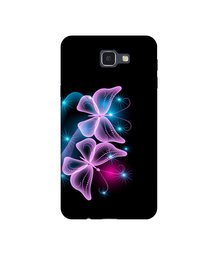 Amazon Brand - Solimo Designer Butterflies Neon Light UV Printed Soft Back Case Mobile Cover for Samsung Galaxy J5 Prime