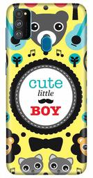 Amazon Brand - Solimo Designer Cute Little Boy Pattern 3D Printed Hard Back Case Mobile Cover for Samsung Galaxy M21 / M30s