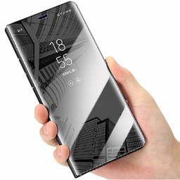 Amazon Brand - Solimo Protective Clear View flip Cover for Samsung Galaxy M21 / M30s (Black)